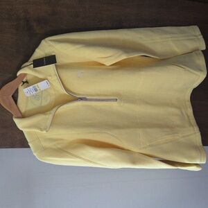 Tommy Bahama Sunny Yellow Zip-Up Sweater